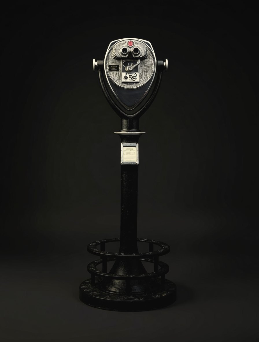 Tower Optical viewer — studio photograph on black